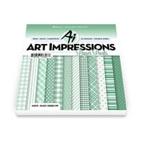 Art Impressions - 6 x 6 Paper Pack - Basic Green