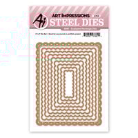 Art Impressions - Steel Dies - Scalloped Rectangle
