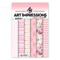 Art Impressions - 6 x 9 Paper Pack - Valentine's Series 02 Cover