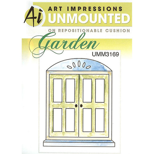 Art Impressions - Windows to the World Collection - Unmounted Rubber Stamp Set - Window
