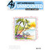 Art Impressions - Windows to the World Collection - Clear Photopolymer Stamps - Island