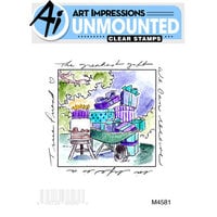 Art Impressions - Windows to the World Collection - Clear Photopolymer Stamps - Greatest Gift Window
