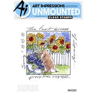 Art Impressions - Windows to the World Collection - Clear Photopolymer Stamps - First Bloom Window