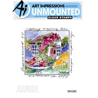 Art Impressions - Windows to the World Collection - Clear Photopolymer Stamps - Memories Window