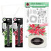 Art Impressions - Clear Photopolymer Stamps - Watercolor Poinsettia Card Making Bundle One