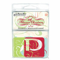 Autumn Leaves - A Rhonna Christmas Collection by Rhonna Farrer - Transparent Monograms and Numbers, CLEARANCE