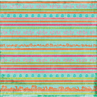 Autumn Leaves - French Twist Collection by Rhonna Farrer - Patterned Paper -Le Stripe, BRAND NEW