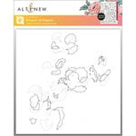 Altenew - Simple Coloring And Layering Stencil - 8 In 1 Set - Bouquet Of Poppies