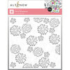 Altenew - Layering Stencil - 4 In 1 Set - Floral Radiance