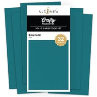 Altenew - Solid Cardstock Set - 32 Pack - Emerald