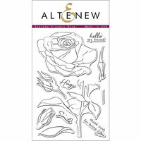 Altenew - Clear Photopolymer Stamps - Sketchy Rose