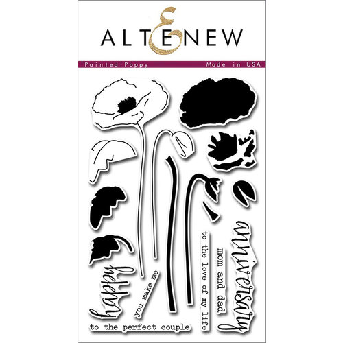 Altenew - Clear Photopolymer Stamps - Painted Poppy