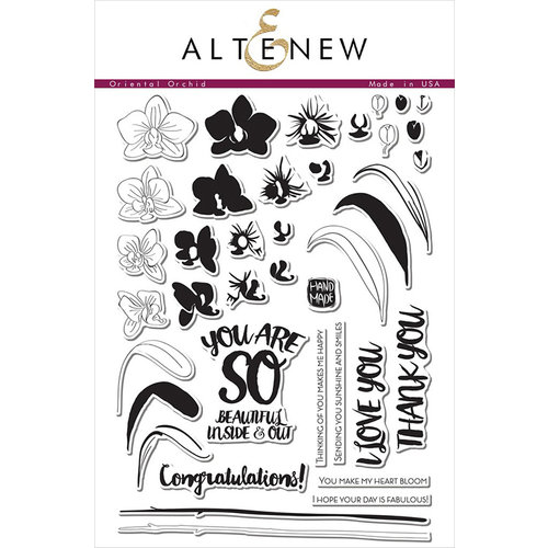 Altenew - Clear Photopolymer Stamps - Oriental Orchid