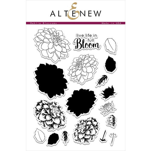 Altenew - Clear Photopolymer Stamps - Dahlia Blossoms