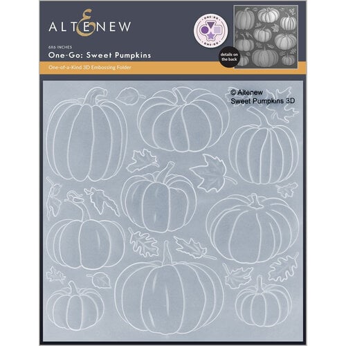 Altenew - 3D Embossing Folder - One-Go - Sweet Pumpkins