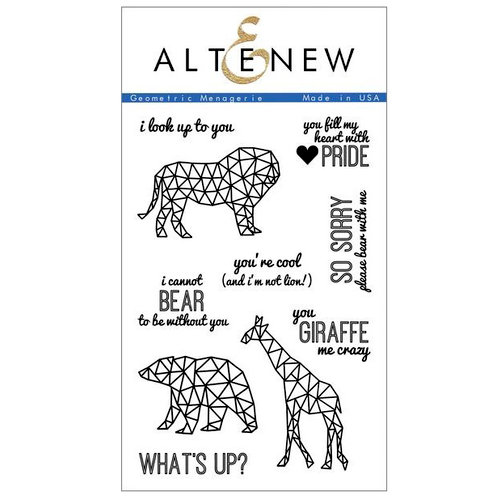 Altenew - Clear Photopolymer Stamps - Geometric Menagerie