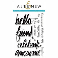 Altenew - Clear Photopolymer Stamps - Super Script