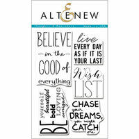 Altenew - Clear Photopolymer Stamps - Thoughts and Reminders
