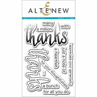Altenew - Clear Photopolymer Stamps - Halftone Thanks