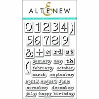 Altenew - Clear Photopolymer Stamps - Invisible Numbers