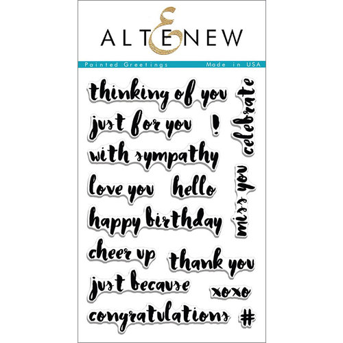 Altenew - Clear Photopolymer Stamps - Painted Greetings