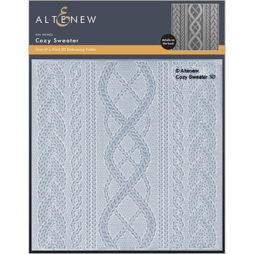 Altenew - 3D Embossing Folder - Cozy Sweater