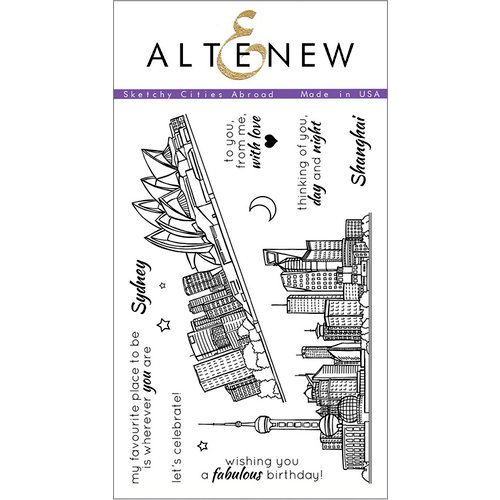 Altenew - Clear Photopolymer Stamps - Sketchy Cities Abroad