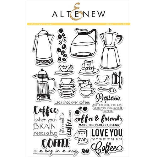 Altenew - Clear Photopolymer Stamps - Coffee Love
