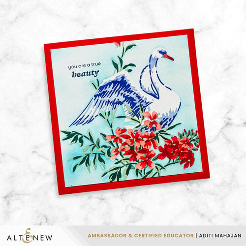 Altenew - Layering Stencils - 6 In 1 Set - Swan Serenade Altenew - Layering Stencils - 6 In 1 Set - Swan Serenade