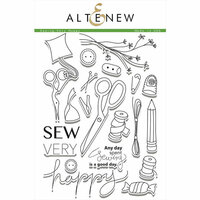 Altenew - Clear Photopolymer Stamps - Sew Very Happy