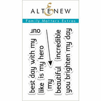 Altenew - Clear Photopolymer Stamps - Family Matters Extras