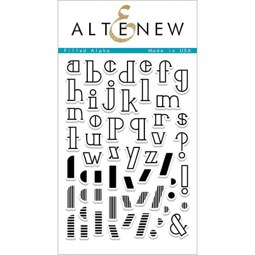 Altenew - Clear Photopolymer Stamps - Filled Alpha