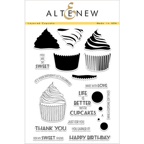 Altenew - Clear Photopolymer Stamps - Layered Cupcake