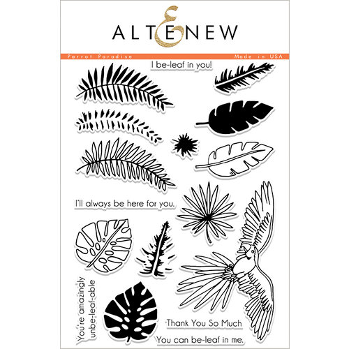 Altenew - Clear Photopolymer Stamps - Parrot Paradise