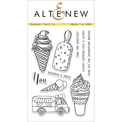 Altenew - Clear Photopolymer Stamps - Summer Swirls