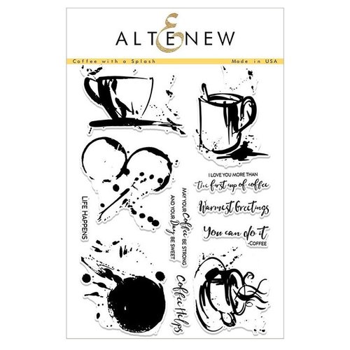 Altenew - Clear Photopolymer Stamps - Coffee with a Splash