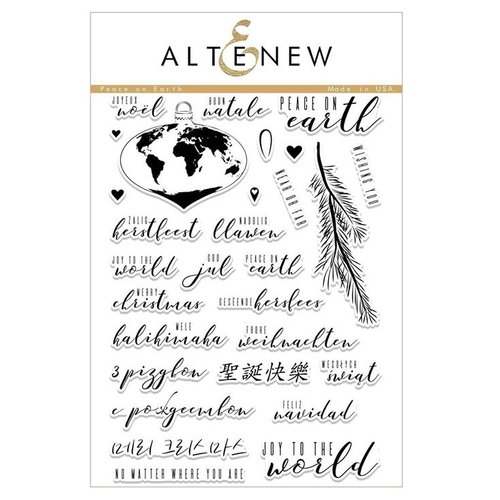 Altenew - Christmas - Clear Photopolymer Stamps - Peace on Earth