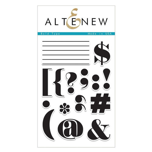 Altenew - Clear Photopolymer Stamps - Bold Type