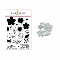 Altenew - Die and Clear Acrylic Stamp Set - Build A Flower - Sakura Blossom