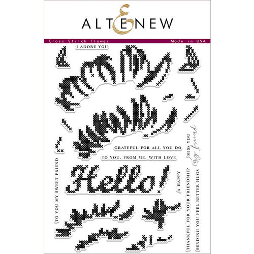 Altenew - Clear Photopolymer Stamps - Cross Stitch Flower