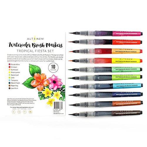 Altenew - Watercolor Brush Markers - Tropical Fiesta Set