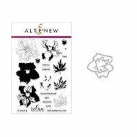 Altenew - Die and Clear Acrylic Stamp Set - Build A Flower - Larkspur