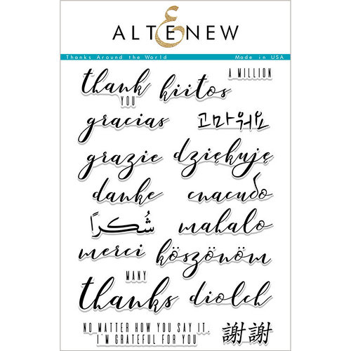 Altenew - Clear Photopolymer Stamps - Thanks Around the World