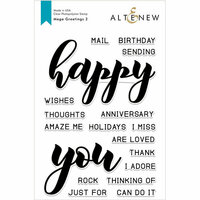 Altenew - Clear Photopolymer Stamps - Mega Greetings 2