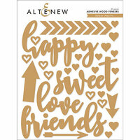 Altenew - Sweet Hearts - Adhesive Wood Veneers