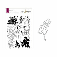 Altenew - Die and Clear Acrylic Stamp Set - Build A Flower - Cattleya