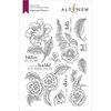 Altenew - Clear Photopolymer Stamps - Engraved Flowers