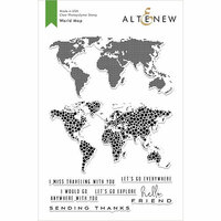 Altenew - Clear Photopolymer Stamps - World Map