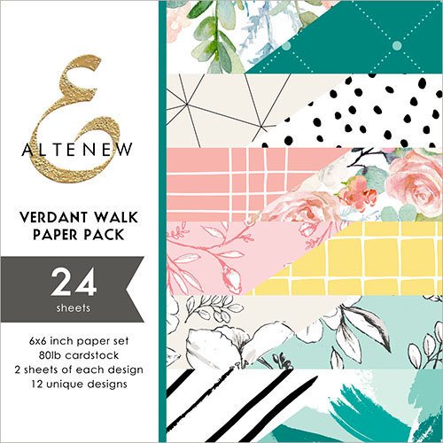 Altenew - Verdant Walk - 6 x 6 Paper Pack - 24 Sheets