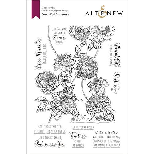 Altenew - Clear Photopolymer Stamps - Beautiful Blossoms